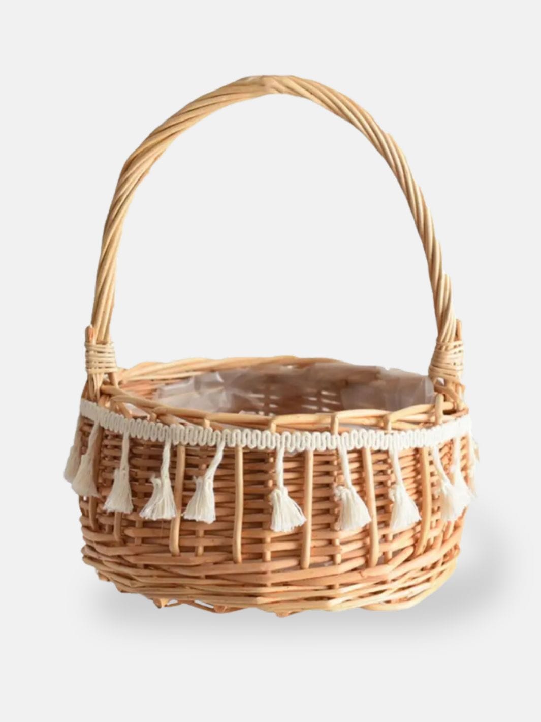Petit panier en osier pour mariage 15x8 cm